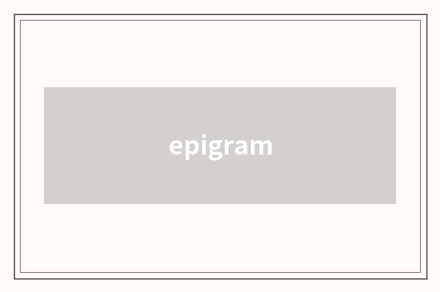 epigram