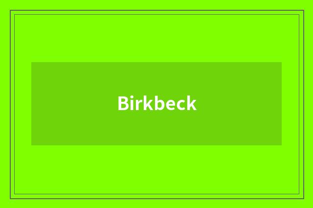 Birkbeck