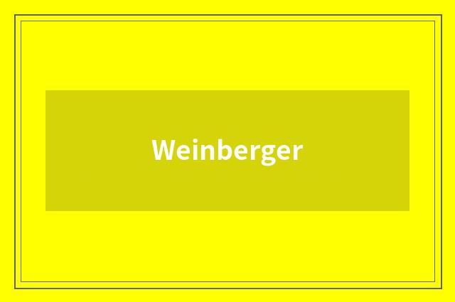 Weinberger
