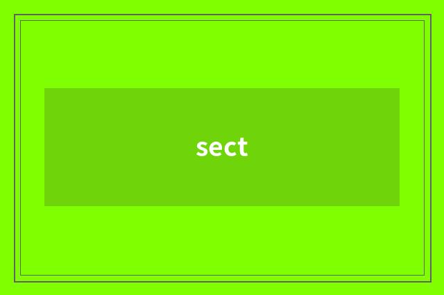 sect