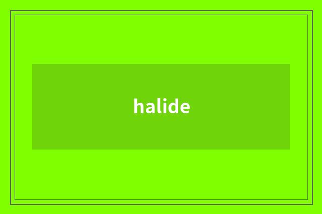 halide