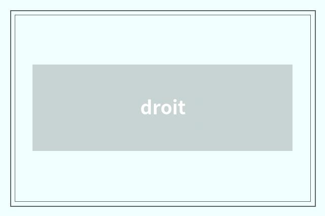 droit