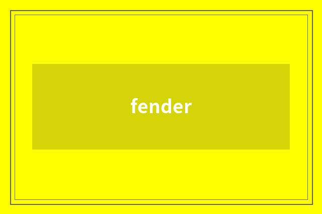 fender