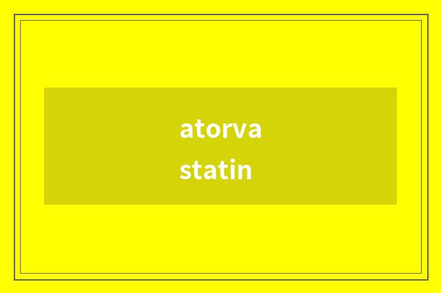 atorvastatin