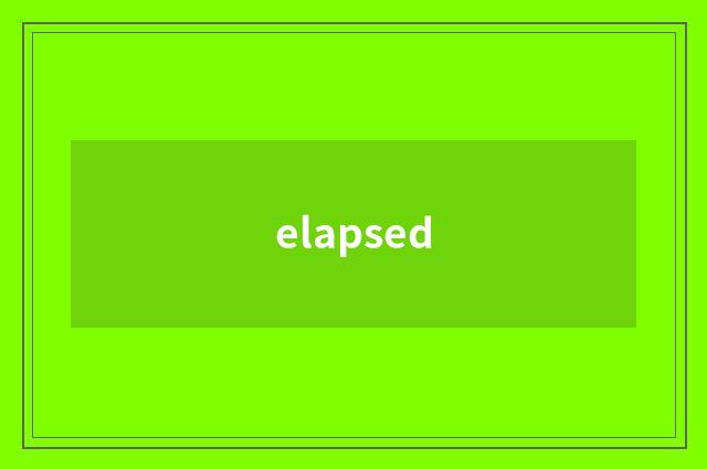 elapsed