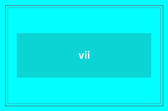 vii