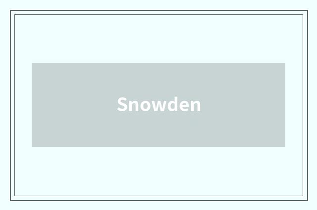 Snowden