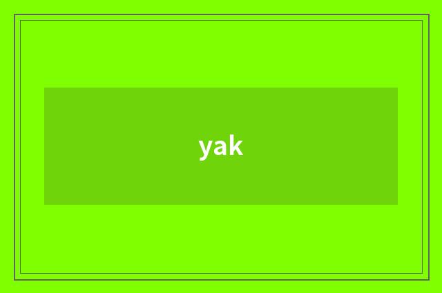 yak