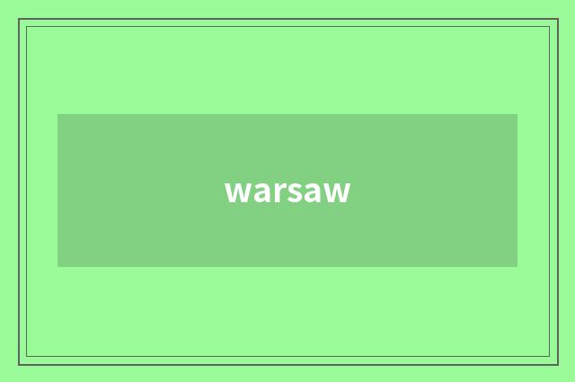 warsaw