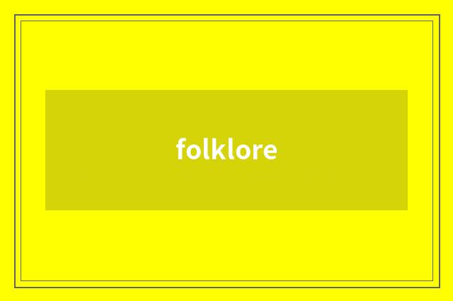 folklore