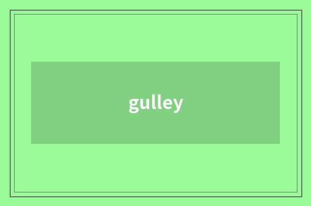 gulley