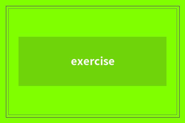 exercise