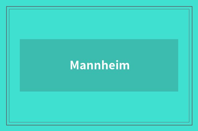 Mannheim