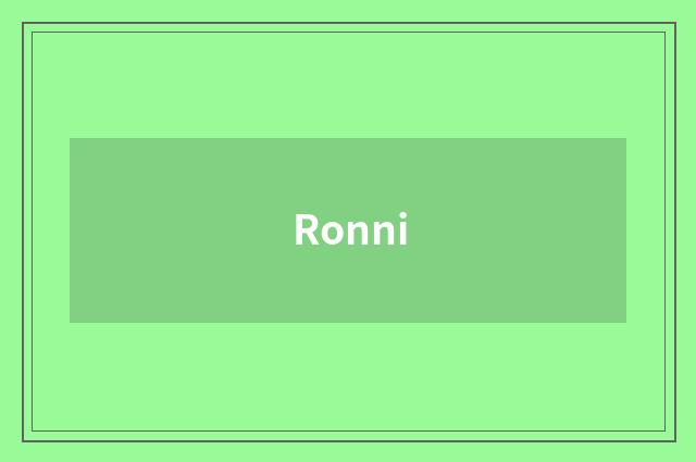 Ronni