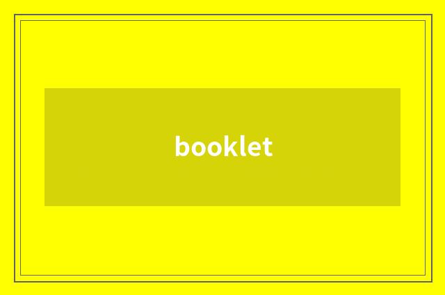 booklet