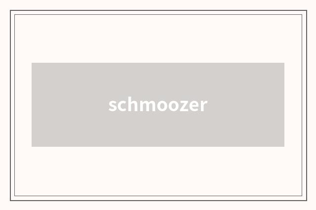 schmoozer