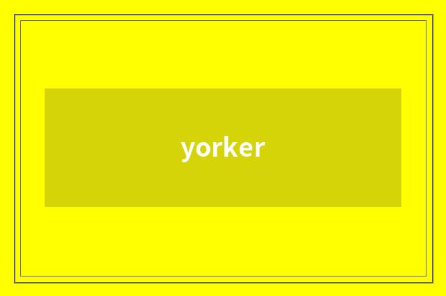 yorker