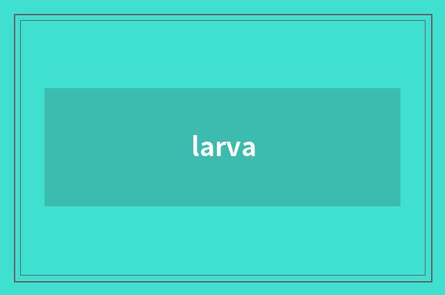 larva