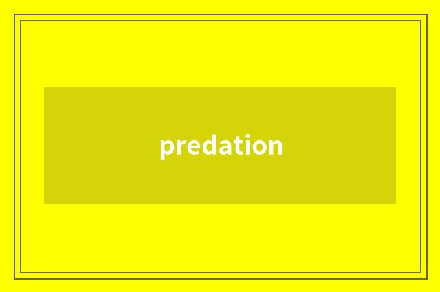 predation