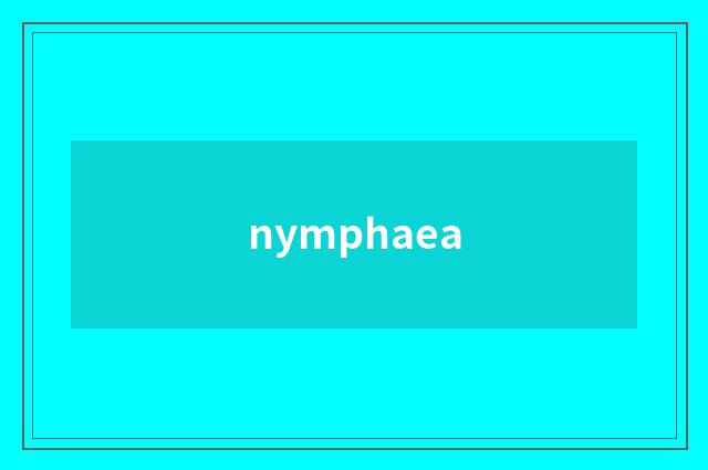 nymphaea