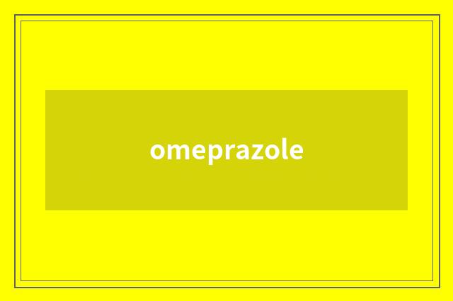 omeprazole