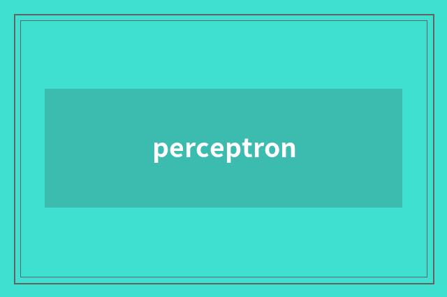 perceptron