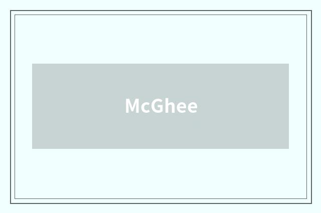 McGhee