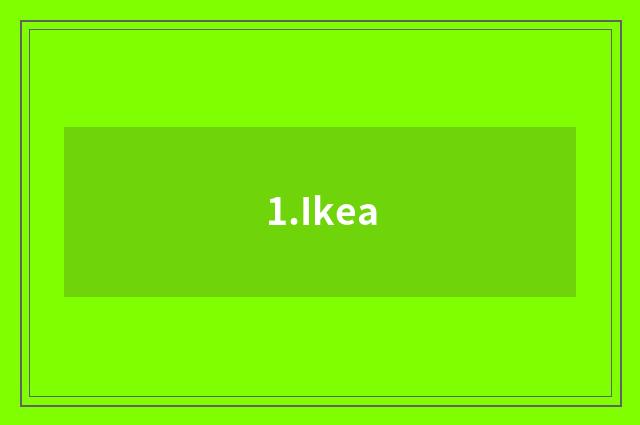 1.Ikea