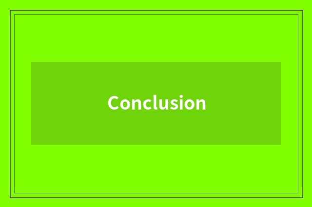 Conclusion
