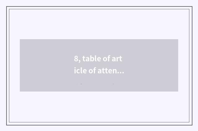 8, table of article of attention student mental health?