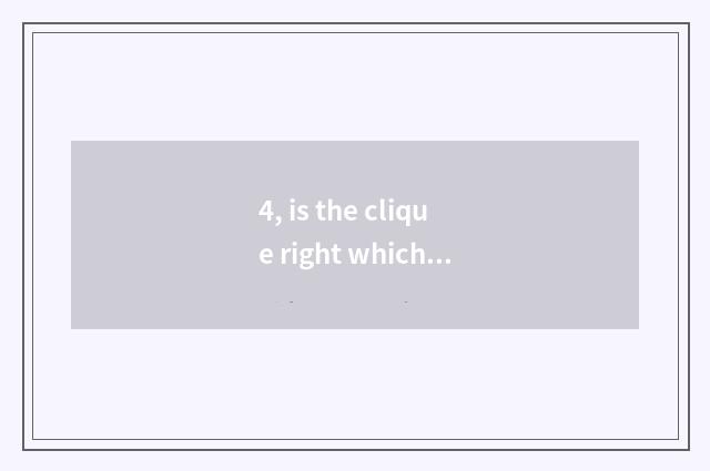 4, is the clique right which pet is best in making?