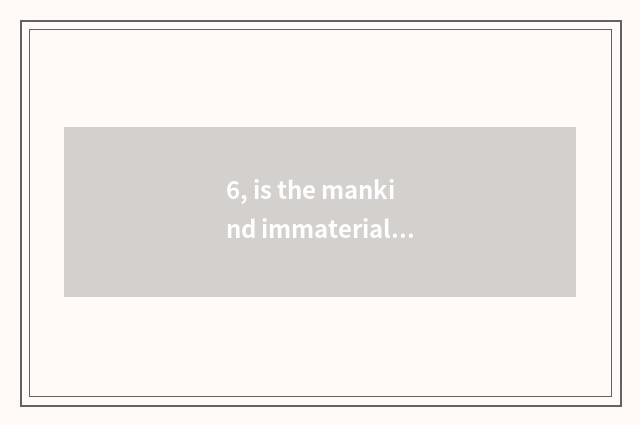 6, is the mankind immaterial 2011 culture bequest directory?