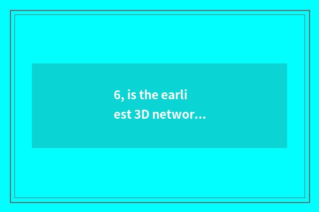 6, is the earliest 3D network game which?