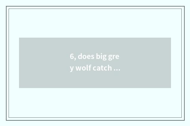 6, does big grey wolf catch download of game of small red cap?