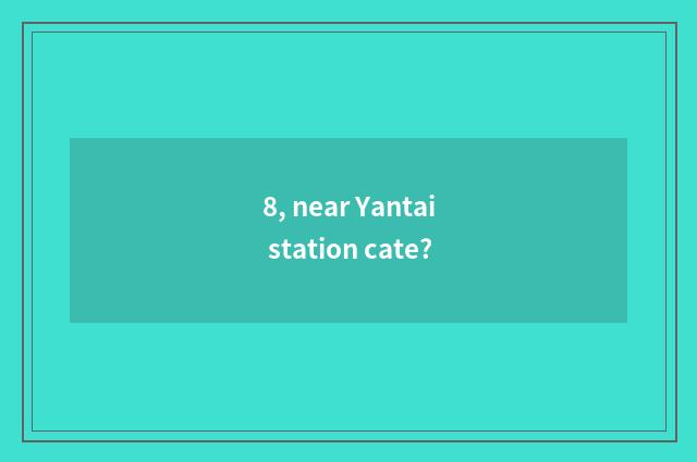8, near Yantai station cate?