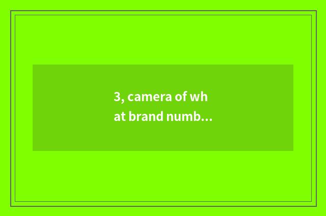 3, camera of what brand number is Phisung?