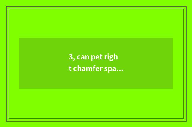 3, can pet right chamfer spark study fast shoe?