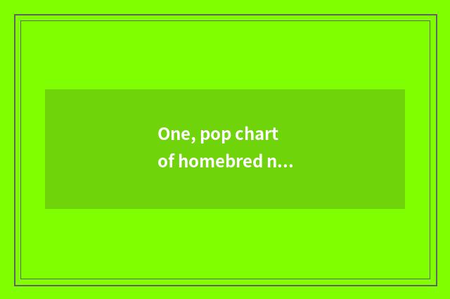 One, pop chart of homebred number camera?