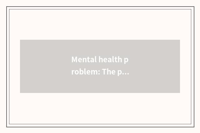 Mental health problem: The pressure of red star backside