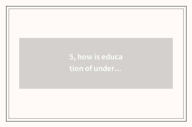 5, how is education of undergraduate mental health brushed?