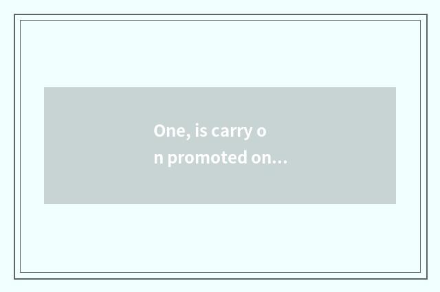 One, is carry on promoted on anxiety cate of 10 big characteristic?