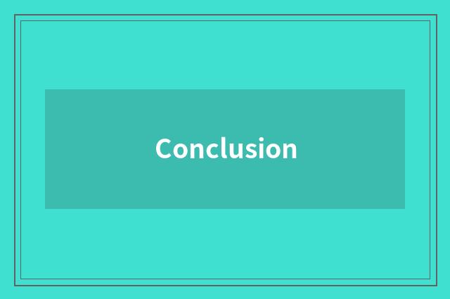 Conclusion