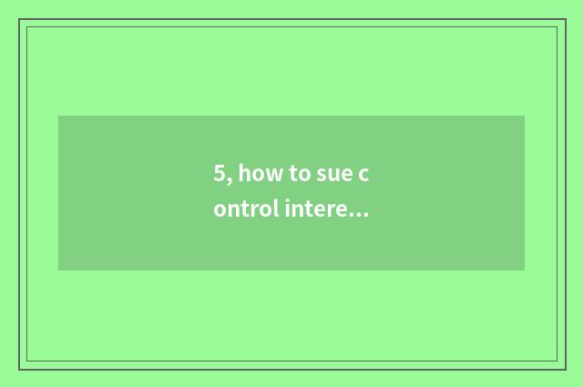 5, how to sue control interesting science and technology?