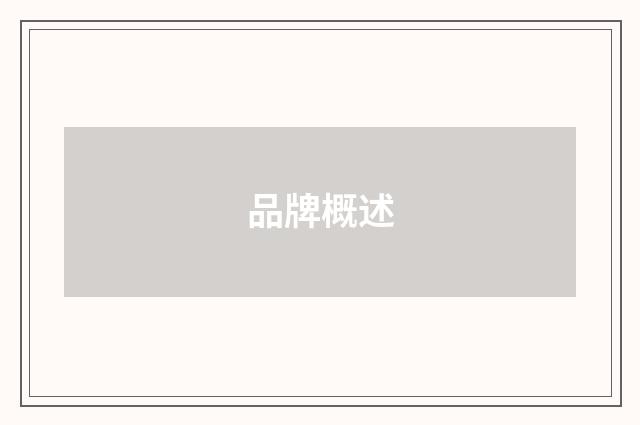 品牌概述