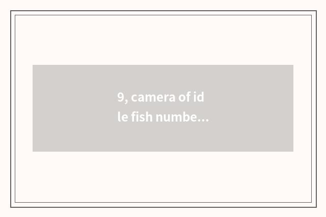 9, camera of idle fish number what sign is good?