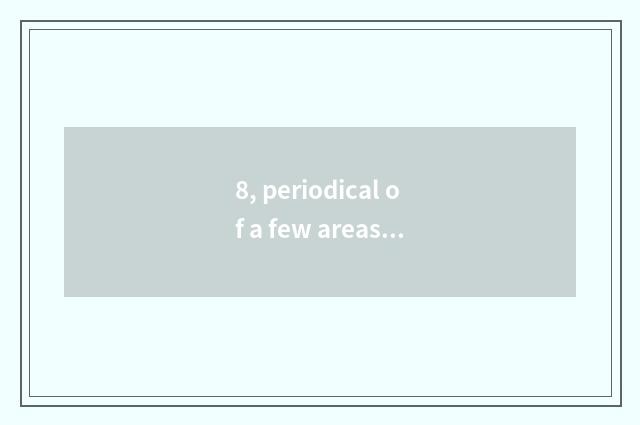 8, periodical of a few areas does Mssp periodical belong to?