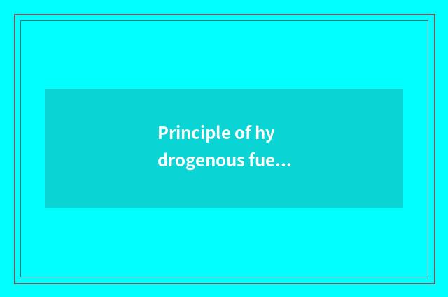Principle of hydrogenous fuel cell?