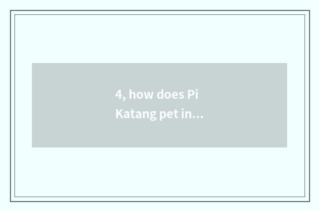 4, how does Pi Katang pet increase a constitution?