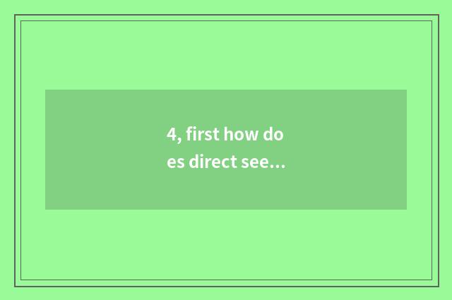 4, first how does direct seeding sow finance and economics?