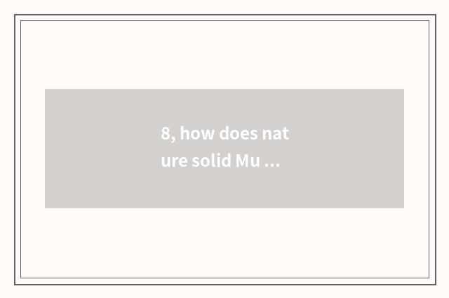 8, how does nature solid Mu Fu add up to floor knock to give hole to repair?